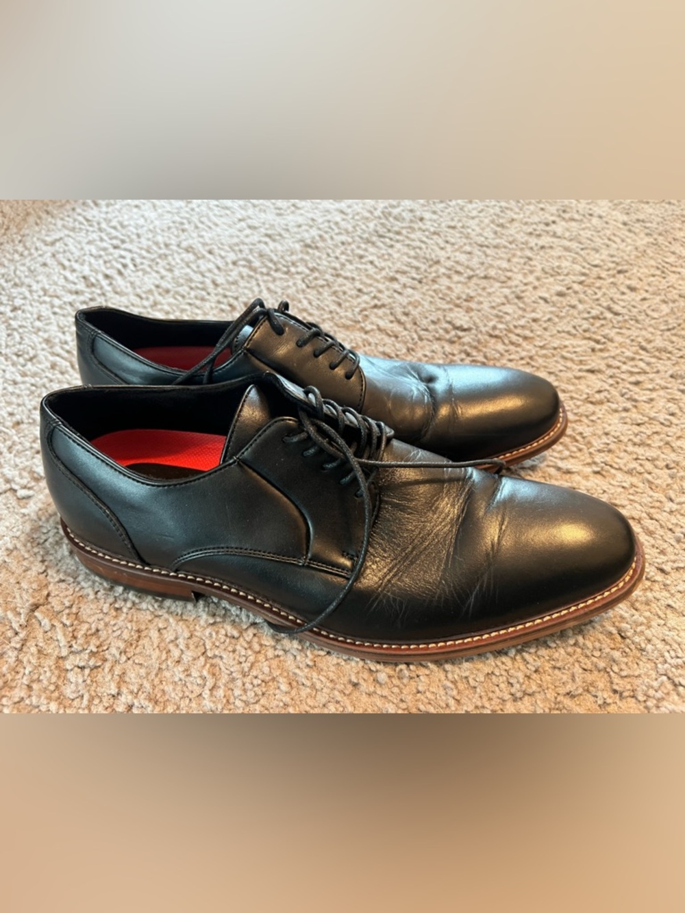 Stacy Adams Marlton Plain Toe Oxford Leather Men’s Dress Shoes - size 10